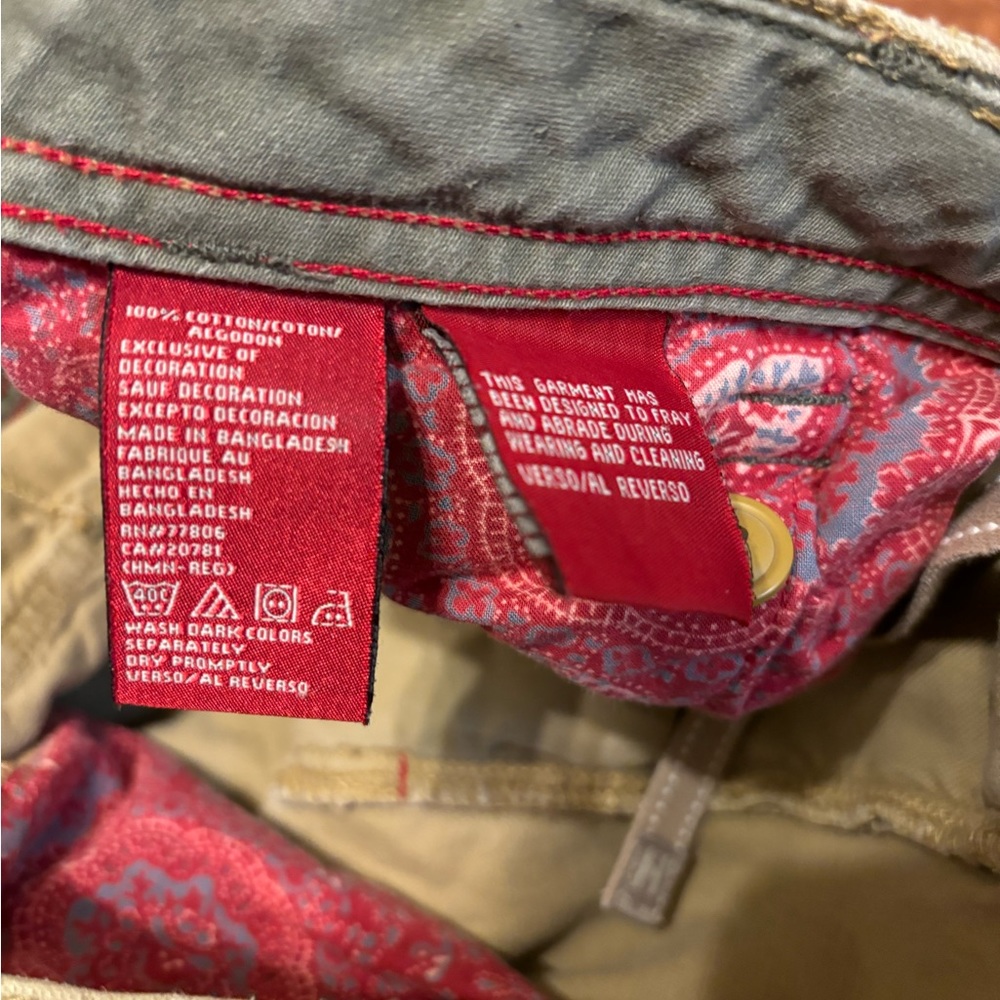 Red label hilfiger men draw string khaki pants - Picture 2 of 14